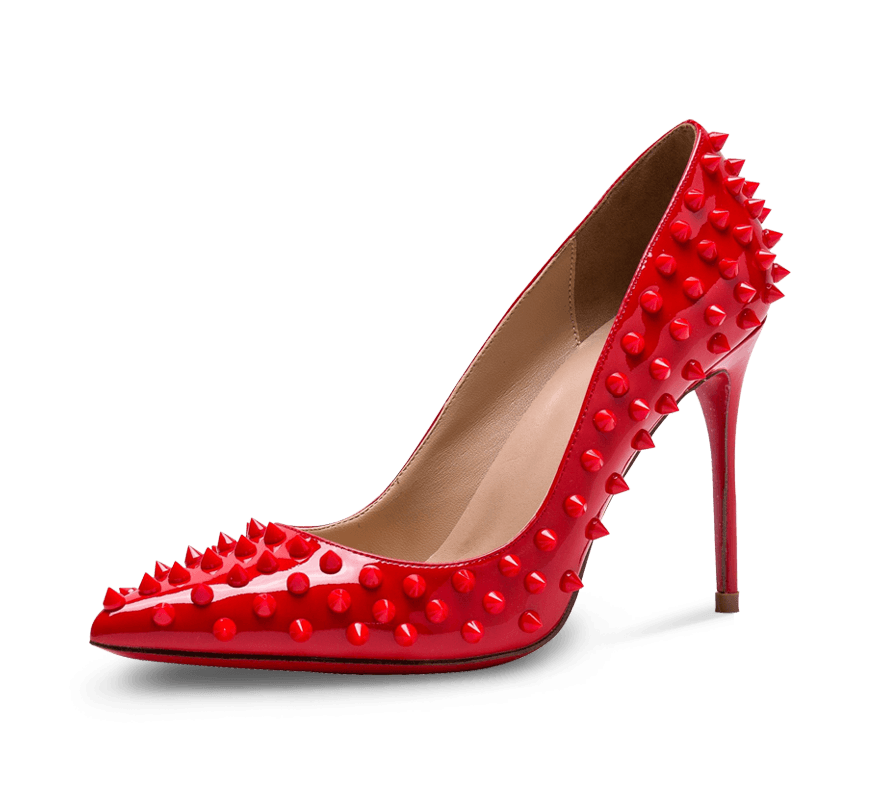 Bedst Forhandle Forlænge Spikes Red Sole High Heel Pumps - Kaitlyn Pan Shoes