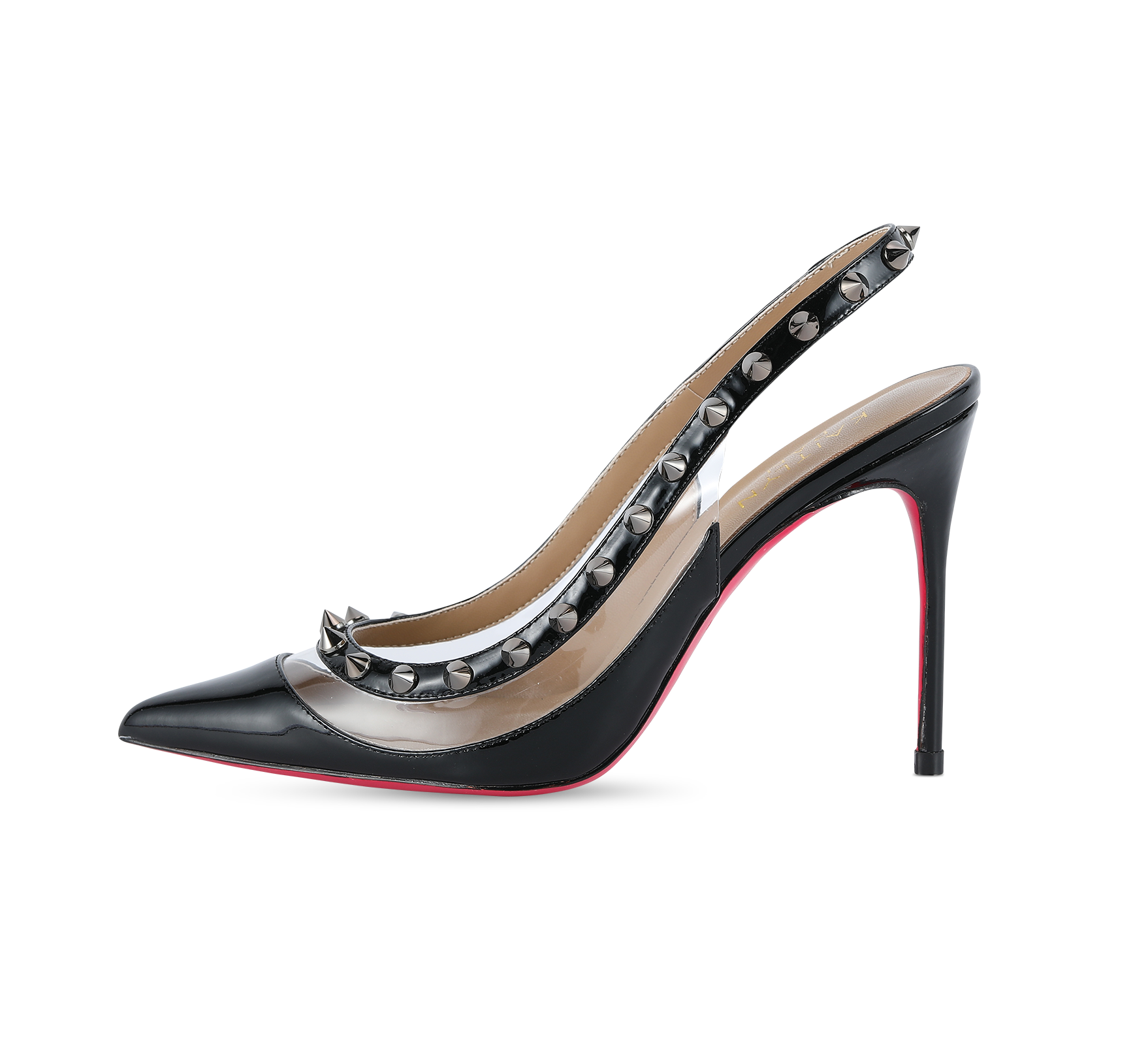 Pointed Toe Pink Sole High Heel Pumps Silver Patent Leather / 10.5US/42EU/44CN | by Kaitlyn Pan | Pumps