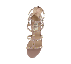 Julia Studded Block Heel Gladiators - Kaitlyn Pan Shoes