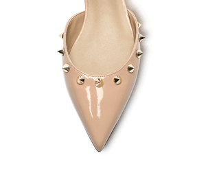 Spiky D'orsay Flats - Kaitlyn Pan Shoes