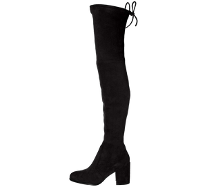 Paige Slim Fit Over The Knee Block Heel Boots - Kaitlyn Pan Shoes