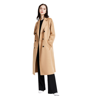 Mary Double Breasted Cashmere Coat - Kaitlyn Pan Shoes
